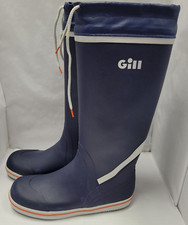 Stivali alti Gill pesca vela yachting antiscivolo ultraleggeri gomma US 9 pesci