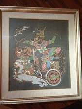 Quadro etnico su tessuto -