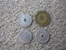 RAROlotto 4 gettoni monete token TRAMWAY FILOTRANVIARIA MILANO/COMO anni '20/'40