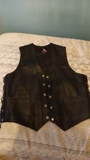 Gilet moto pelle - gilet,