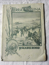LIBRO VECCHIO QUADERNO SCOLASTICO Terra Abissina