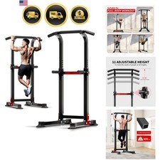 Pull Up Bar Dip Station Squat