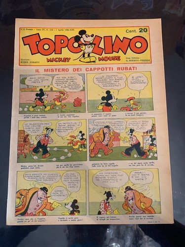 Topolino giornale 119 anno - topolino,