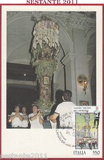 ITALIA MAXIMUM MAXI CARD SASSARI DISCESA DEI CANDELIERI 1988 B106