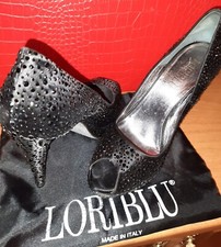 Loriblu Décolleté aperte tacco 12,5 con swarovsky, numero 39