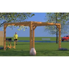 Gazebo Pergola in Legno 3.4x3