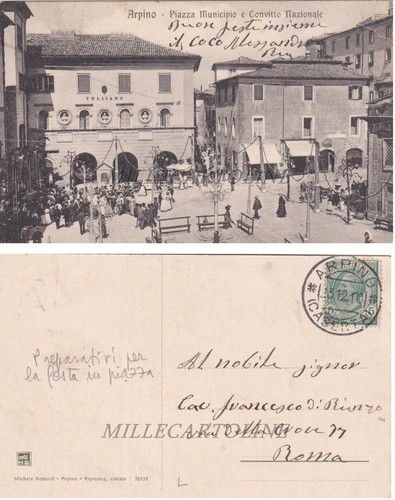 Arpino piazza municipio - arpino:,