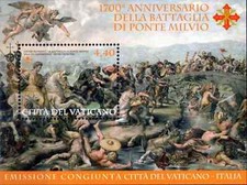 2012 - Vaticano - Battaglia di Ponte Milvio  (MNH)  - congiunta con Italia