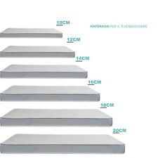 MATERASSO ORTOPEDICO  ALTO 10 12 14 16 18 20 CM RIVESTIMENTO IN ALOE 80 120 160