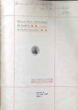 SULLA VITA GIOVANILE DI DANTE