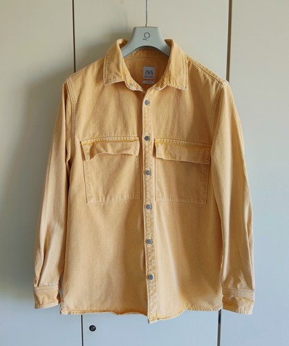 Overshirt zara denim giallo - overshirt,