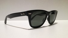 VINTAGE B&L RAY BAN WAYFARER USA BLACK w0487 SMALL 46 mm.