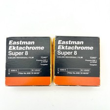 Lotto 2 pellicole Kodak Ektachrome Super 8 colore inversione 7240 - scadute
