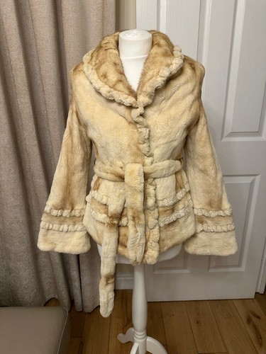 Cappotto visone rancheggiato