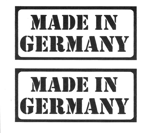 Made germany 9x4cm - made, in