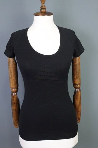 Top bionic nero manica - nero,