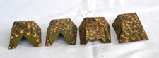 SET 4 CAPANNE/TENDE MILITARI, MODELLINI ARTIGIANALI VINTAGE