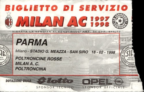 Biglietto stadio milan - stadio, ac