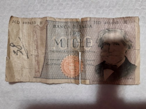 1000 lire verdi - lire, serie