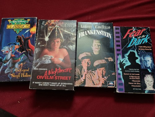 Horror vhs tape - bundle, (4)