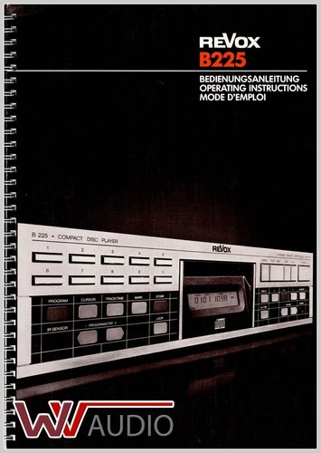 Revox b225 manuale - b225,