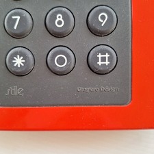 telefono  rosso e nero ,urmet