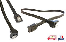 Câble Cordon SATA III 40cm Verrouillable Pour Disque Dur / SSD 6Gb/s Angle droit