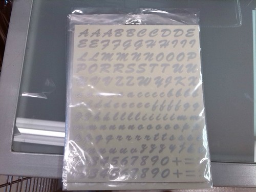 Adesivi lettere numeri