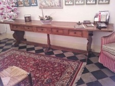 Fratino - Tavolo antico da refettorio in noce - ex parte di un convento di suore