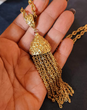 lunga collana dorata  vintage