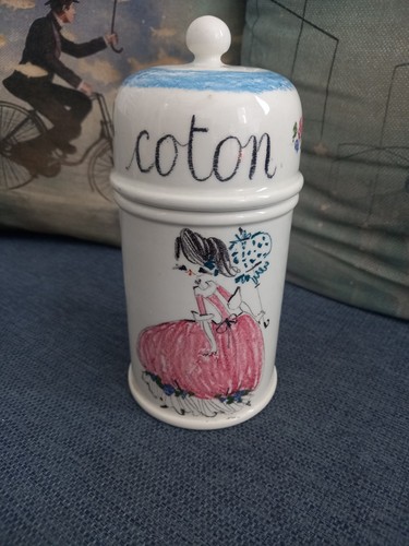 Vintage barattolo cotone - vintage,