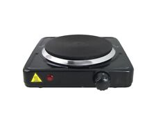 FORNELLO ELETTRICO GHISA 1000W CAMPEGGIO  ACCIAIO PIASTRA  TERMOSTATO 5 LIVELLI 