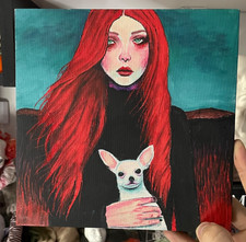 8x8 inch Gothic Woman Holding