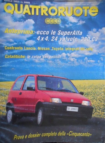Quattroruote 438 1992 com - quattroruote, com'�