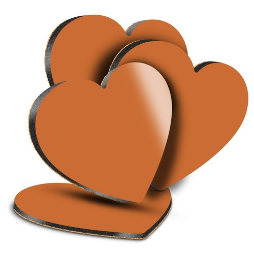 Sottobicchieri cuore mdf - cuore,
