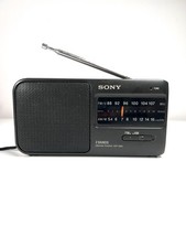 Sony ICF-390 AM/FM 2 Band Portable Radio Funzionante ✅ Vintage