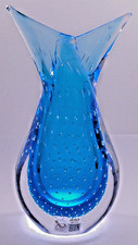 Murano Art Glass Vase Blue
