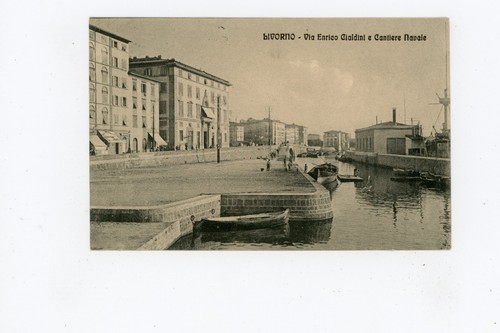 Cartolina livorno via - -,