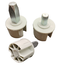 Coppia calotta tenda da sole perno quadro + perno tondo per rullo diametro 44 mm