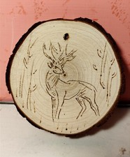 Arte A Fuoco Su Legno, Cervo