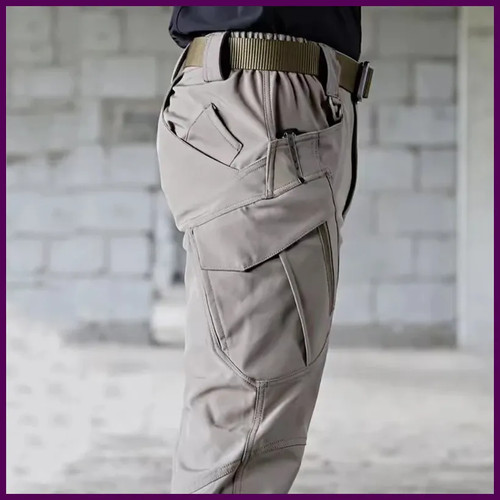 Pantaloni cargo elásticos