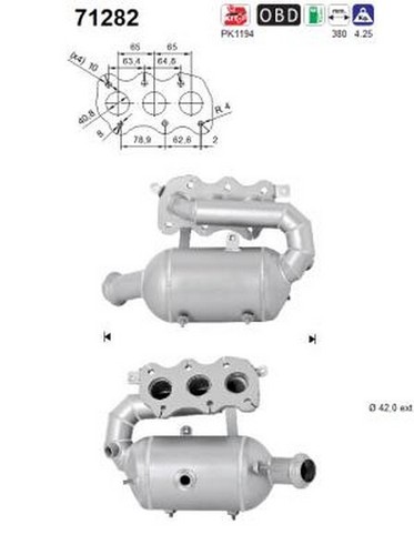 Cv catalizzatore per - 52, kw