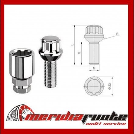 K126 kit bulloni antifurto - kit,