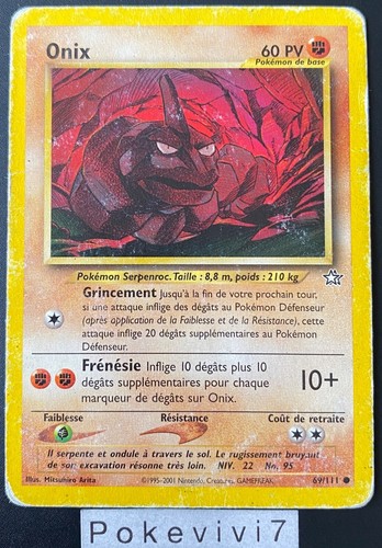 Carte pokemon onix 111 - pokemon,
