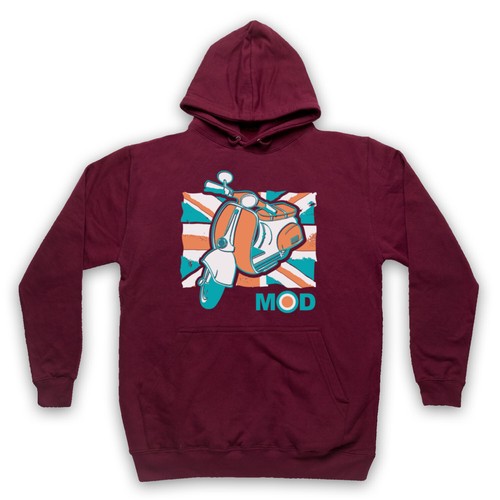Felpa con cappuccio mod - felpa,