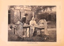 Stampa antica MAMMA NONNA e