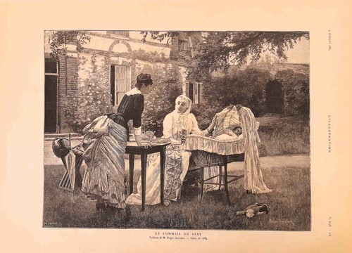 Stampa antica mamma nonna - mamma, e