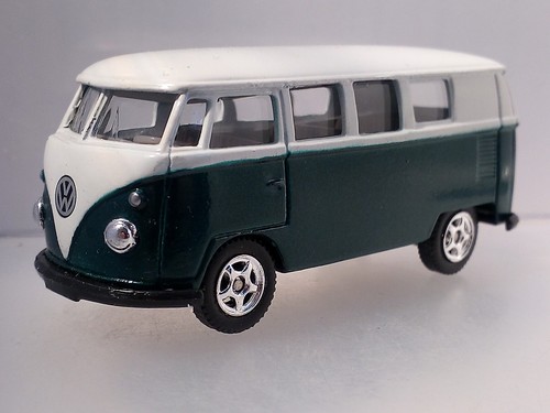 Autobus verde bianco - vw, t1