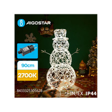 Pupazzo di neve luminoso a