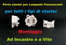 Portastarter Porta starter per lampade fluorescenti supporto starter neon
